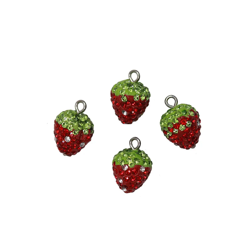 Металлическая кнопка клубника 22 мм 10 шт./лот|Пуговицы| |