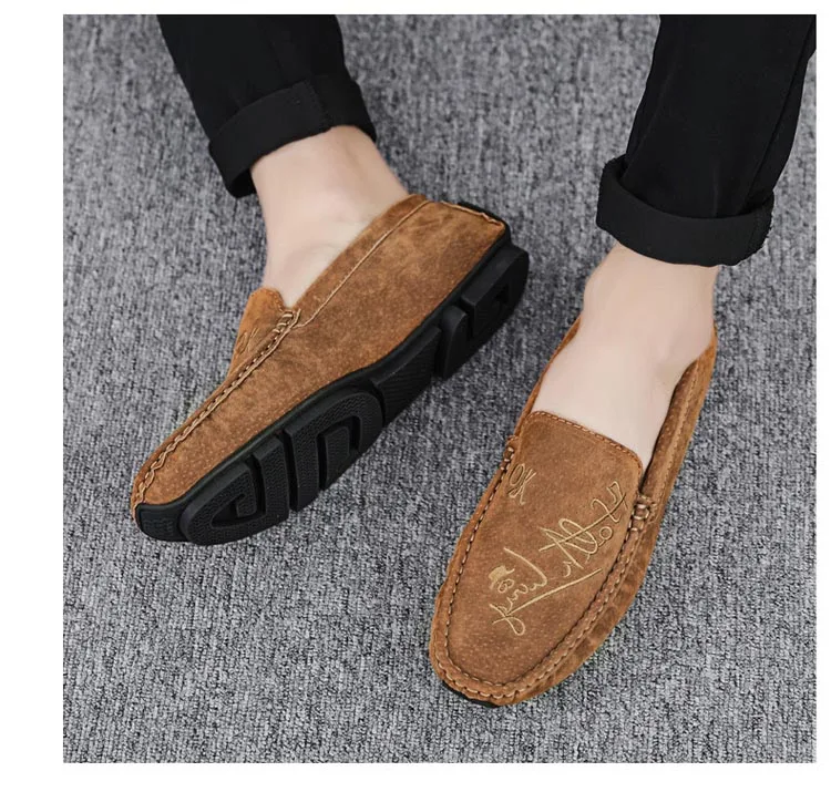 Мужская обувь; Замшевые мужские лоферы; Повседневная обувь; Chaussures; слипоны на плоской подошве; ботинки на низкой платформе; zapatos hombre; синие лоферы