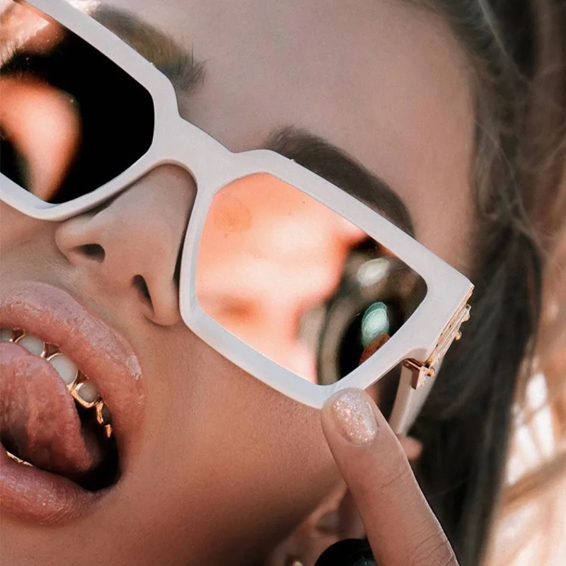 Роскошные брендовые Квадратные Солнцезащитные очки женские винтажные в стиле