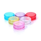 20 шт.лот красочные 2 г портативные пластиковые косметические пустые банки бутылки для теней для век Крем для макияжа Бальзам для губ контейнеры