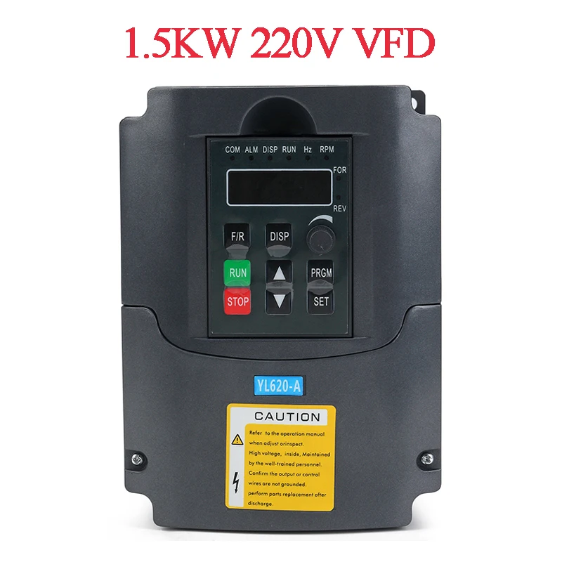 220 кВт 220 В VFD инвертор 3 кВт 4 кВт преобразователь частоты 1P вход 3P выход в для ЧПУ мотор шпинделя - Цвет: 1.5KW  220V VFD