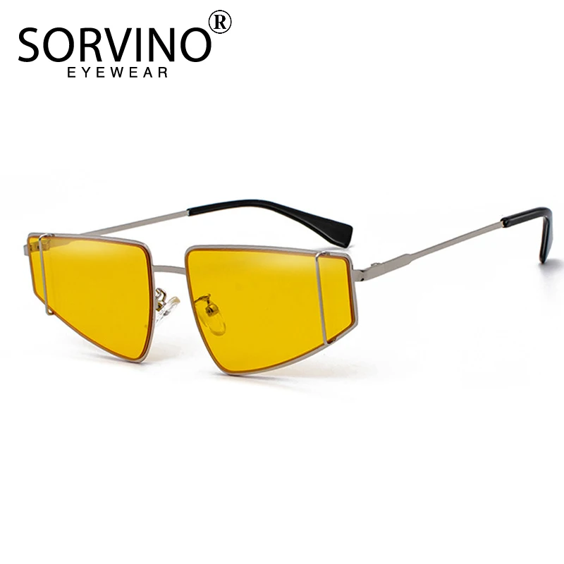 Мужские и женские солнцезащитные очки SORVINO в стиле ретро с треугольным кошачьим