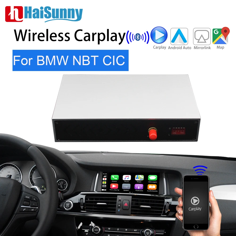 Wi Fi беспроводная модернизация Carplay для BMW X6 E71 X1 E84 F48 X3 F25 X4 F26 X5 E70 3 серии F30 система
