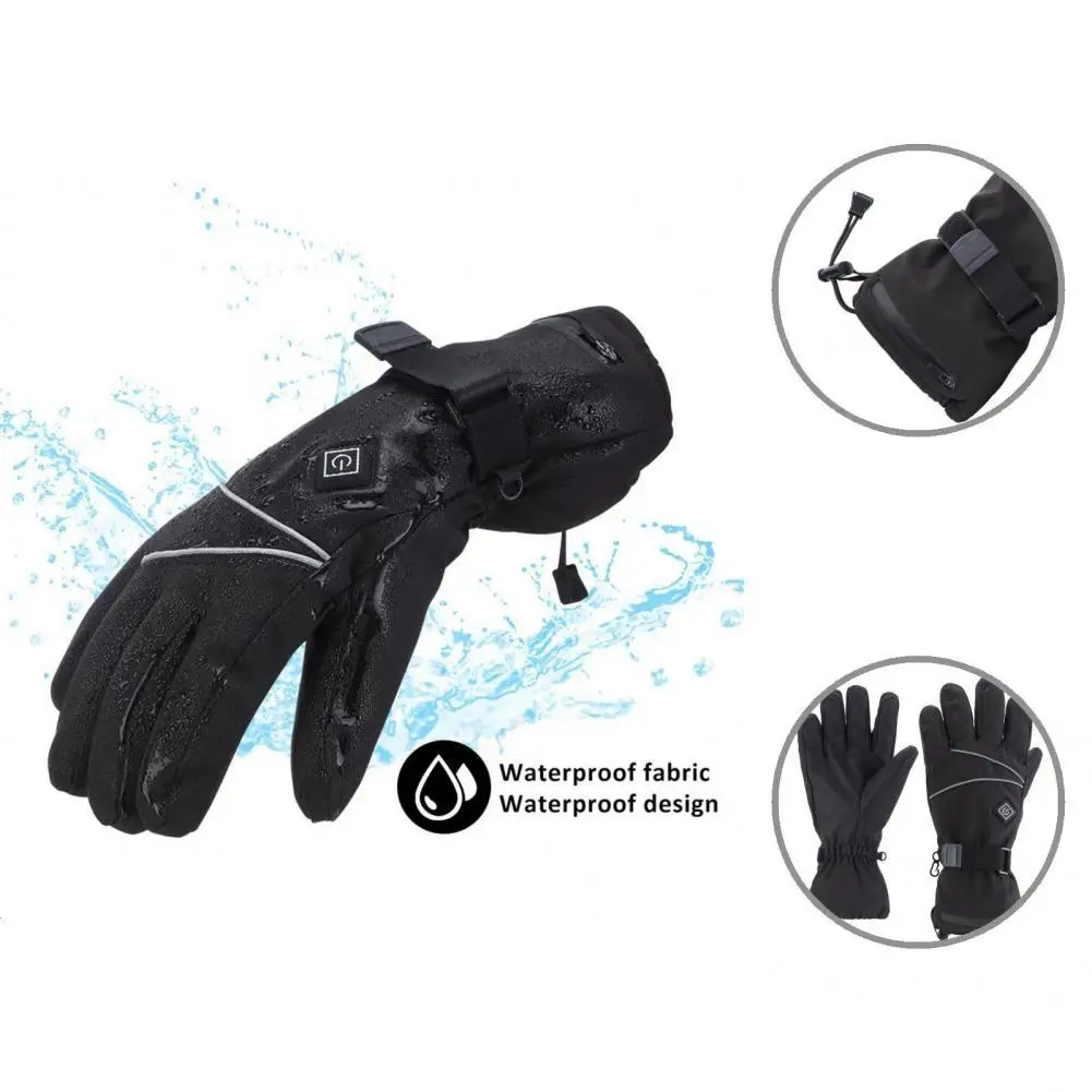 

Electric Heating Gloves Compact Electric Gloves Polyester Warm Keeping Practical Waterproof Electric Heating Mittens