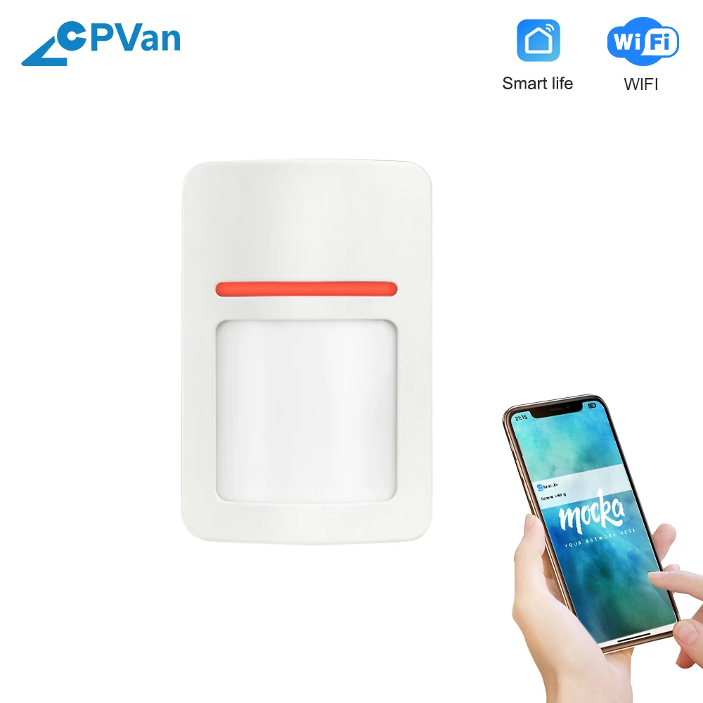 Инфракрасная сигнализация CPVan TUYA с Wi Fi детектор движения дистанционным
