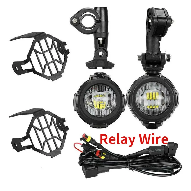 

Motorcycle LED Fog Auxiliary Passing Lights LED Safety Driving Lamps For BMW R1200GS F800GS Adventure ADV 2005-2013