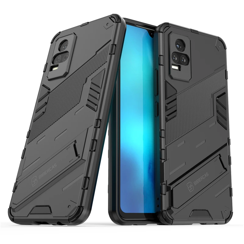 

For Vivo Y73 Case Cover for Vivo Y73 Protective Cover Punk Armor Shell Kickstand Hard PC Phone Case Capa Fundas Coque