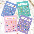 Наклейки для скрапбукинга, в Корейском стиле, Симпатичные игры Наклейка с медведем, для самостоятельного творчества, аирподсы, дневник, Канцтовары, игрушки, украшения