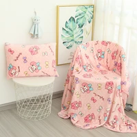 melody plush blanket cute anime flannel carpet bedroom decoration sofa cushion nap quilt furniture decoration