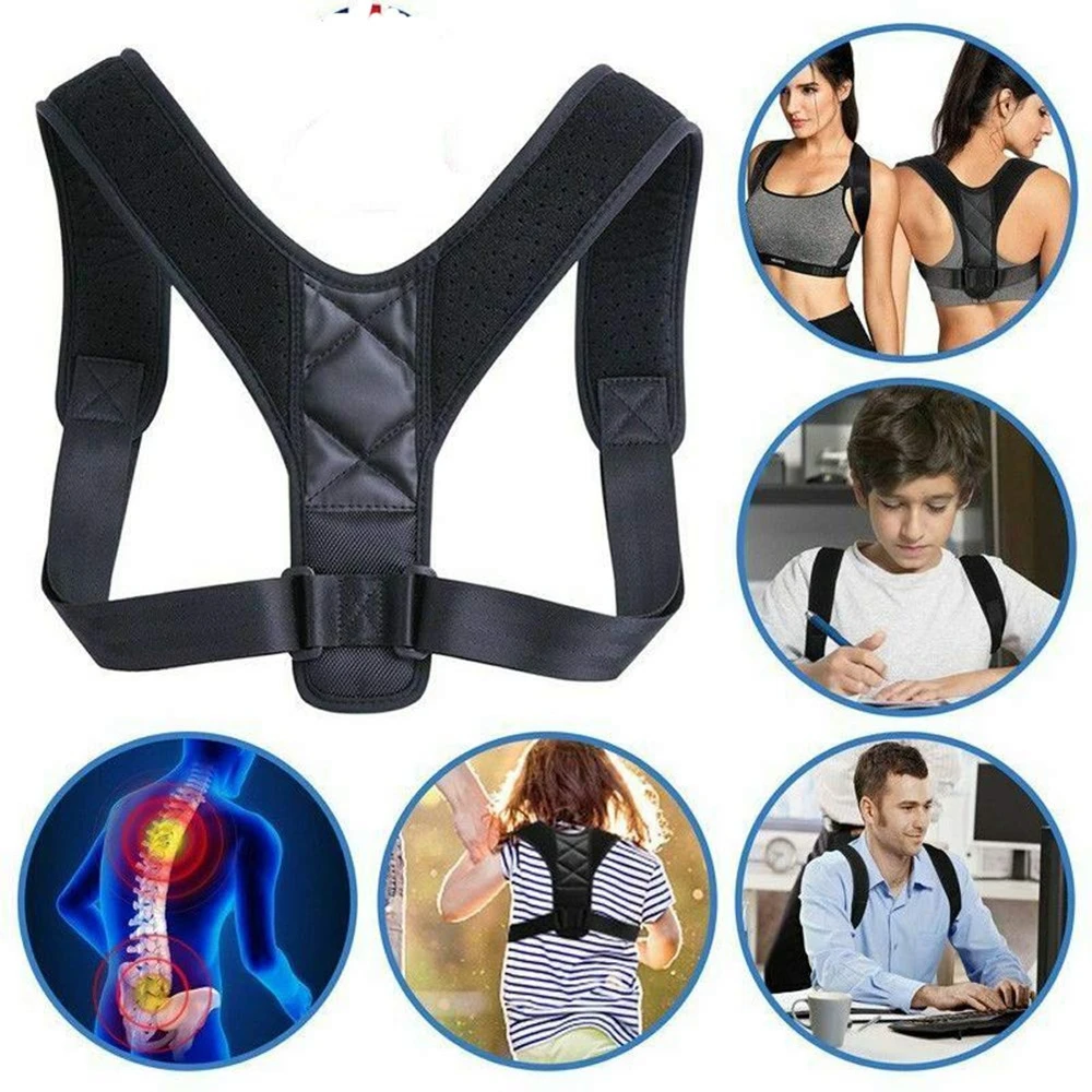Корректор осанки для мужчин и женщин выпрямитель спины поддерживающий пояс