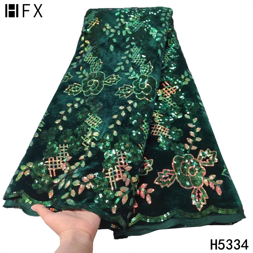 Бархатная кружевная ткань HFX с блестками кружево оранжевое французское Тюлевое