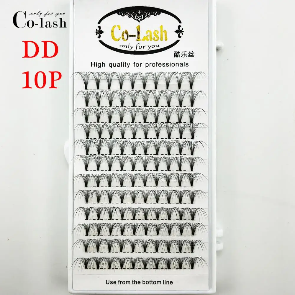 Colash 3D 4D 5D 6D русские объемные цветные накладные ресницы DD Curl Premade Fans Lash Лидер продаж Индивидуальные Накладные ресницы