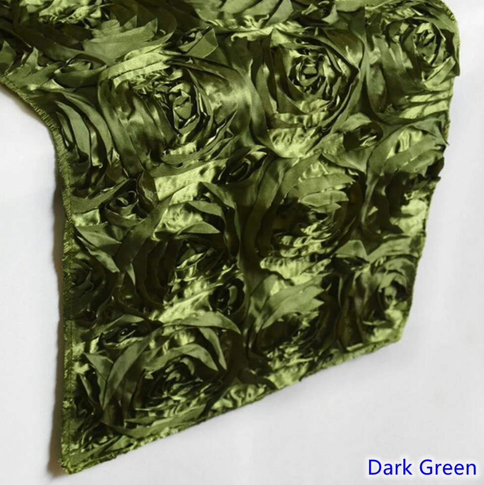 13 цветов Свадебная настольная дорожка Роза вышивка с розами украшение стола