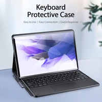 touchpad keyboard protective case for samsung tab s7 plus bluetooth 5 0 wireless keyboard case for samsung galaxy tab s7 fe
