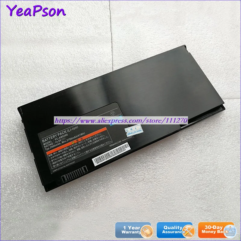 Аккумулятор Yeapson 14 8 в 2900 мА · ч оригинальный PC-AB8360 925TA033F для ноутбука HITACHI |
