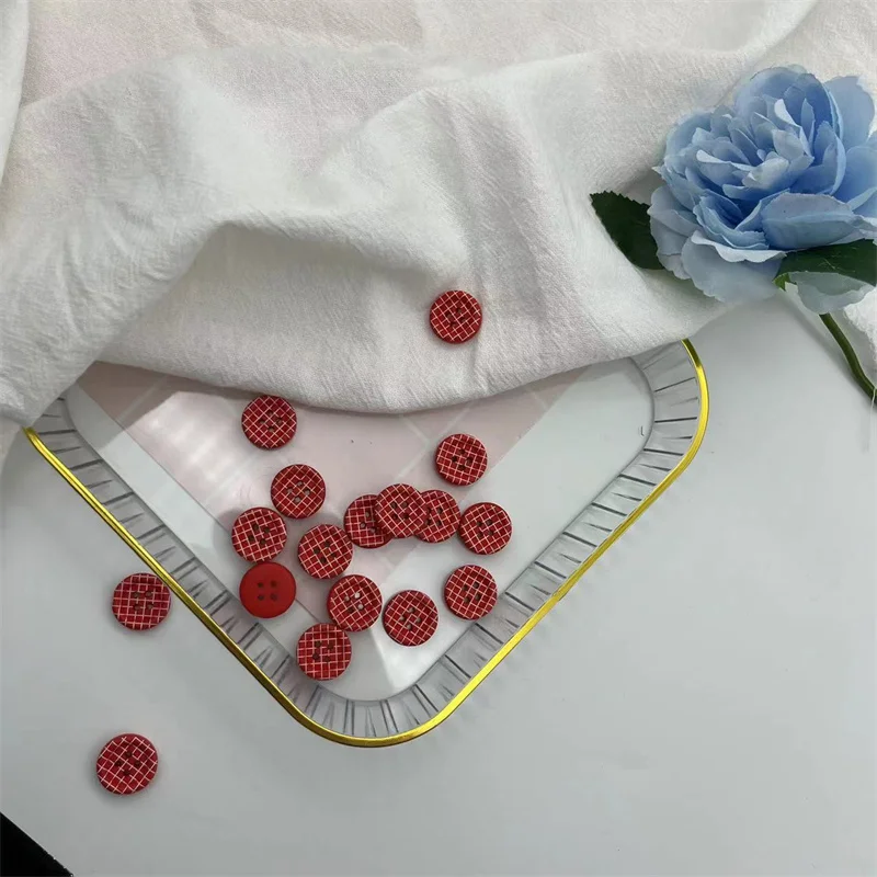 

50/100 шт., деревянные пуговицы для рукоделия и скрапбукинга