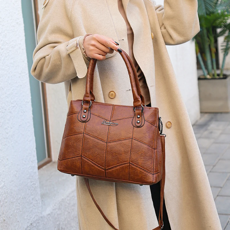 

Female Crossbody Bag Soft Leather Handbags Women Bags Designer Ladies Casual Shoulder Bags for Women bolsos mujer 2020 Handbags