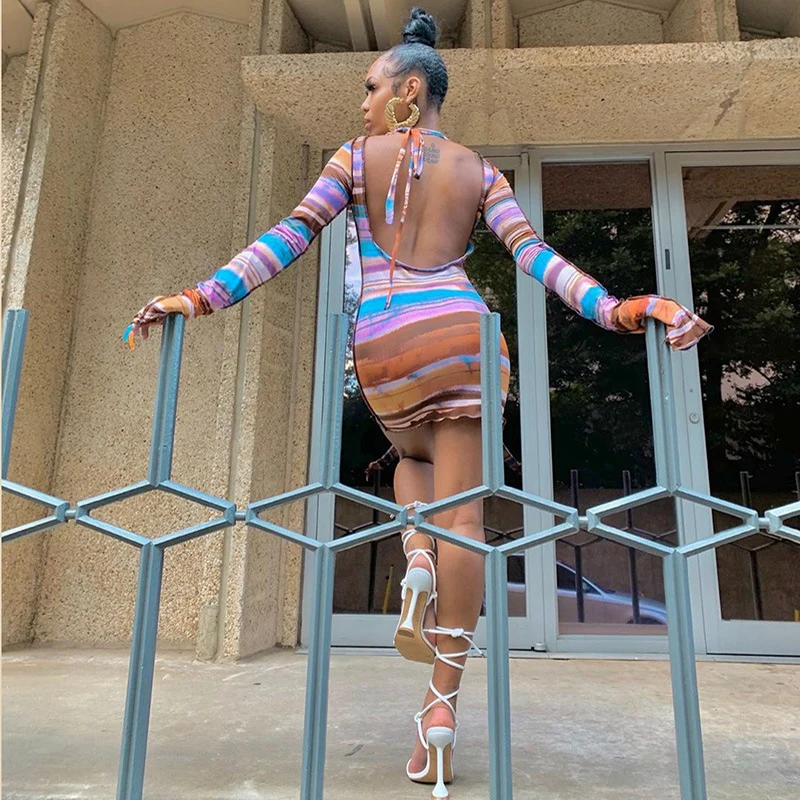 Африканские женские платья Пляжное Платье и туника с круглым вырезом длинными