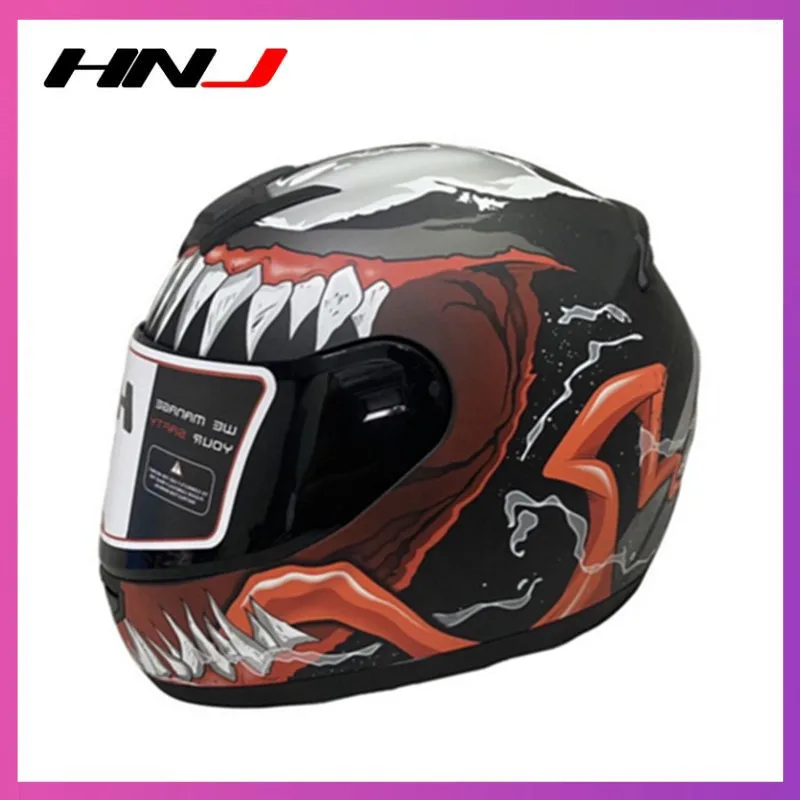 [Подарок рога * 1] HNJ 902 Venom полный уход за кожей лица один козырек мотоциклетный