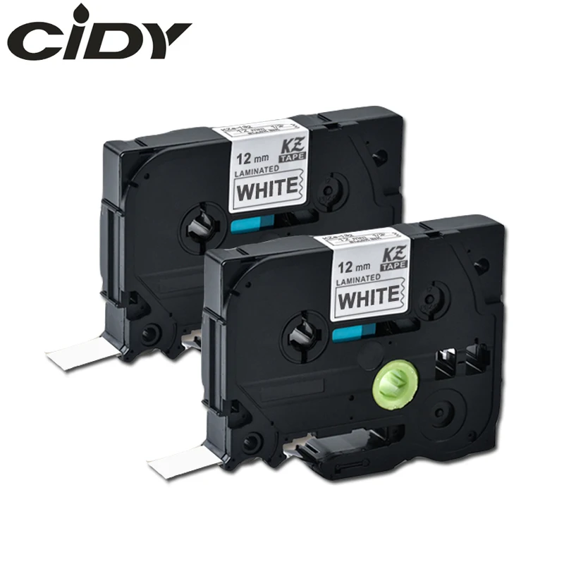 CIDY 2 упаковка черная на белой этикетке лента P-Touch совместимая для Brother TZ 231 TZe231 tze