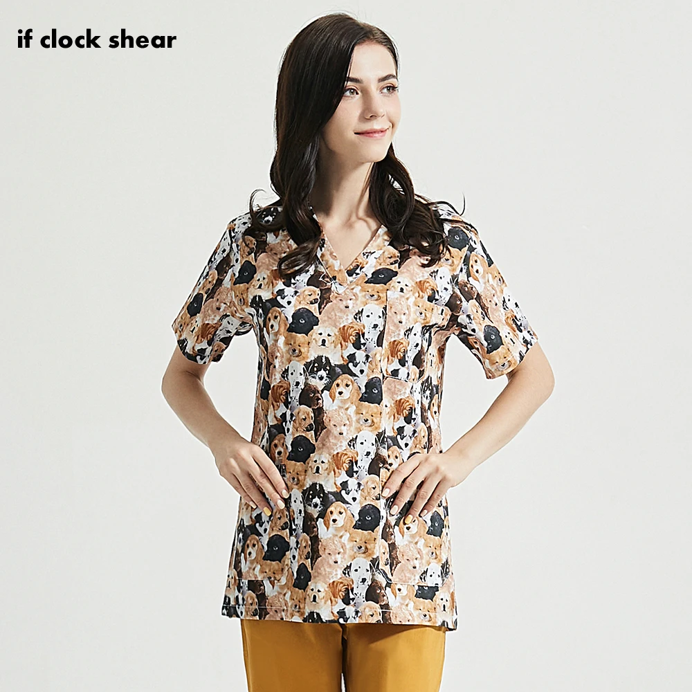 Скрабы с мультяшным принтом топы одежда для красоты зубов скрабы домашних