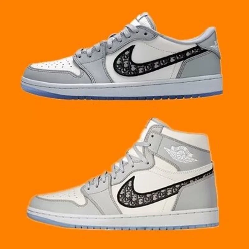 2021 CD x AJ 1 высокие белые сетчатые мужские баскетбольные туфли женские