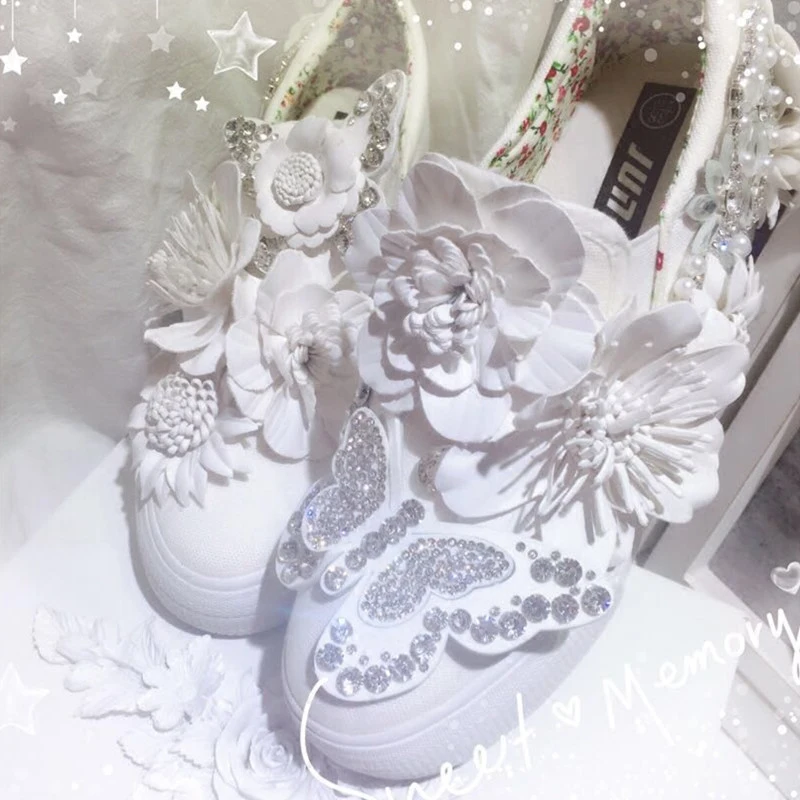 

Ins/высокие парусиновые туфли с цветочным принтом обувь без застежки женские тонкие туфли 2021 г. Весенне-Летние низкие Туфли