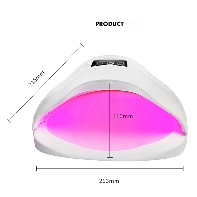 

UV Led Nail Lamp for Gel Polishes,80W UV Gel Nail Dryer for Manicure and Pedicure with Sensor and 3 Timers