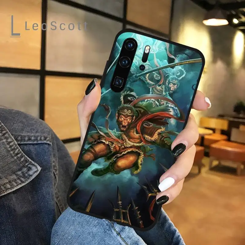 

Monkey King Sun Wukong Phone Case For Huawei honor Mate P 9 10 20 30 40 Pro 10i 7 8 a x Lite nova 5t