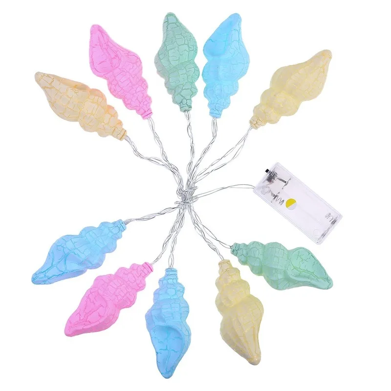 10 LED Conch - Shaped Crack Lamp String Romantic Room Wedding Decoration Night Light Lights Decor | Лампы и освещение