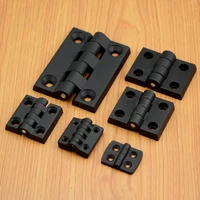 4pcs black strong plastic butt hinge door bearing industrial equipment electric cabinet fixed hinges furniture fittings hardware