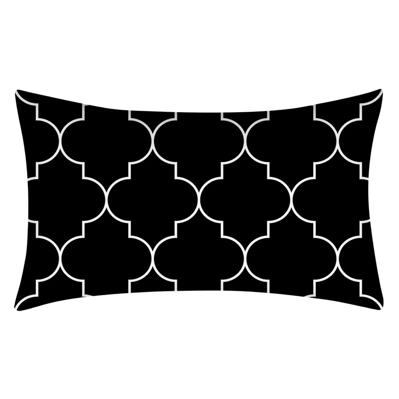 Домашний декор чехол для подушки простой серый с геометрическим рисунком