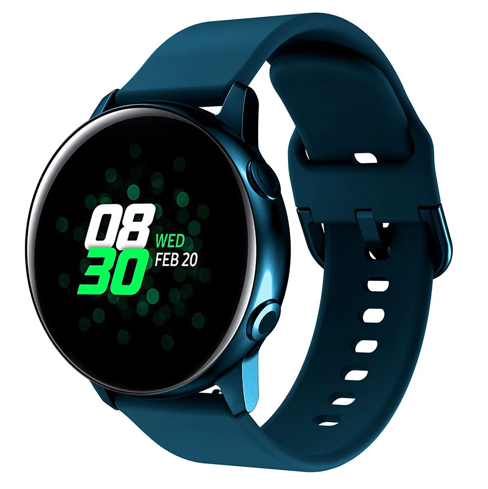 Ремешок силиконовый для Samsung galaxy active 2 40 44 мм браслет смарт часов 20 42