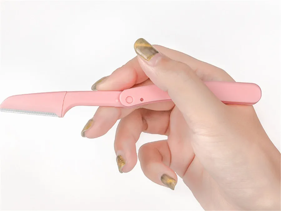 1 Piece Foldable Eyebrow Trimmer Razor of Japanese Imported Blade Beauty Makeup Body Hair Removing Tools for Women E540 | Красота и