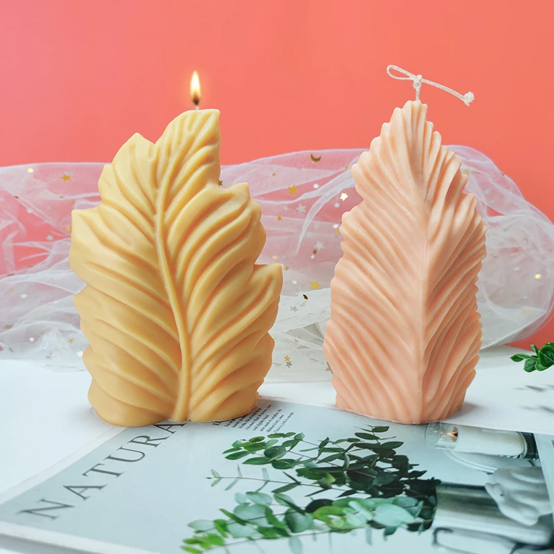 

Creative 3D Coral Scented Candle Decoration Handmade DIY Material Soap Fan Leaf Shaped Silicone Mold Fondant Mousse Cake