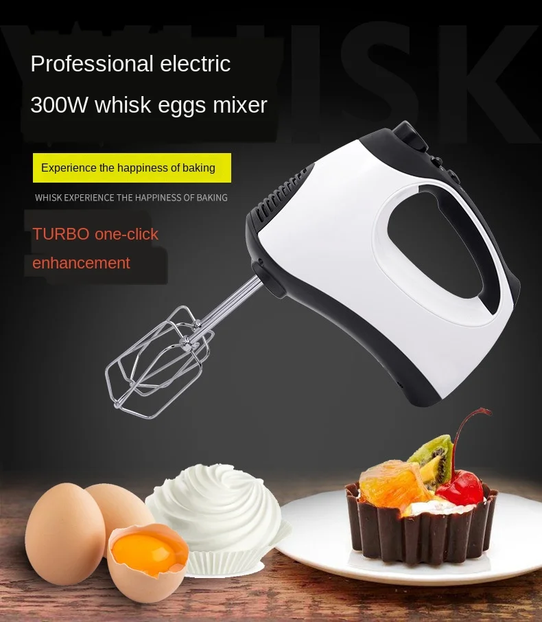 

110V Handheld Electric Egg Beater Multi-Function Beat up the Cream Mixer