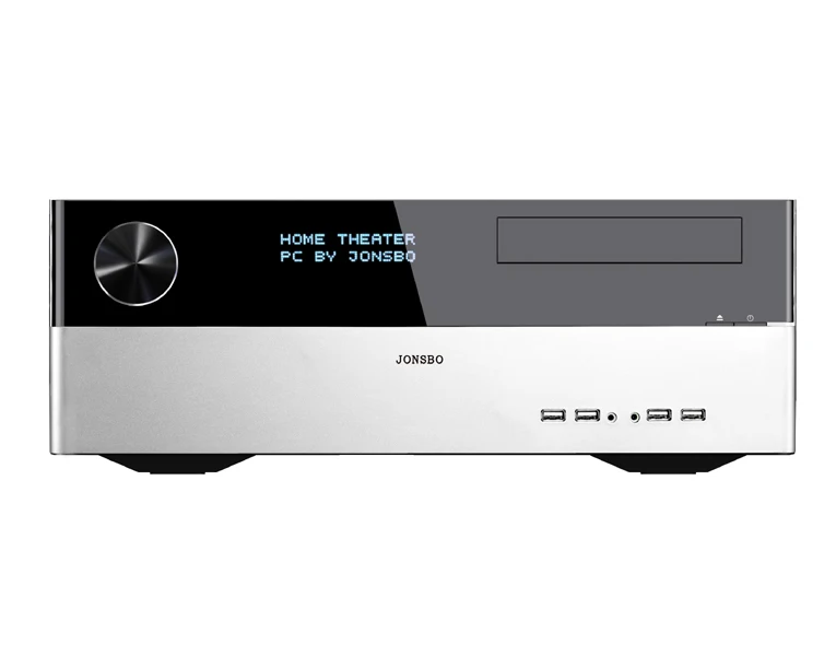 Черный Jonsbo G3 HTPC однотонная горизонтальный для домашний кинотеатр на основе персонального компьютера чехол usb3.0 Серебряный рабочего корпуса компьютера - Цвет: Черный