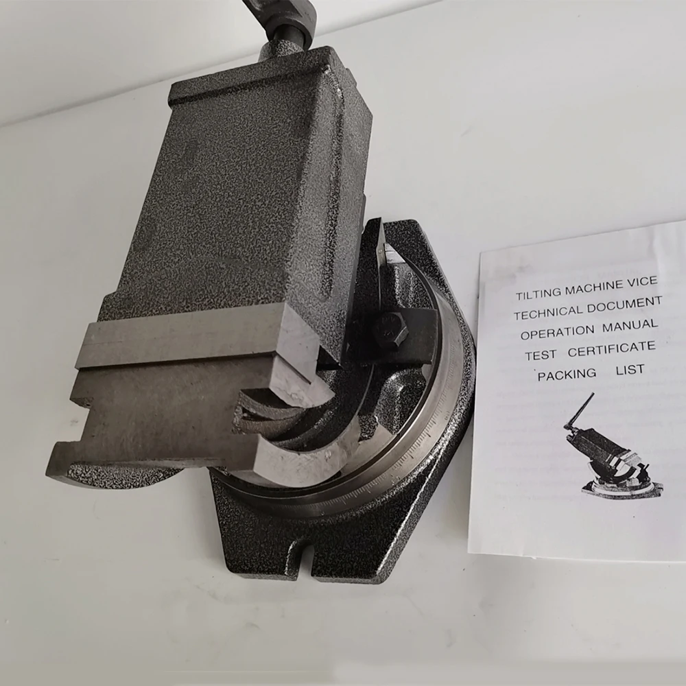 5 дюймов угол наклона машинные тиски Слесарные Тиски 125 мм для фрезерного станка