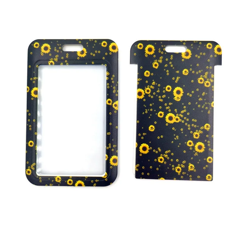 Брелок для ключей с цветочным принтом подсолнухов брелок банковских карт