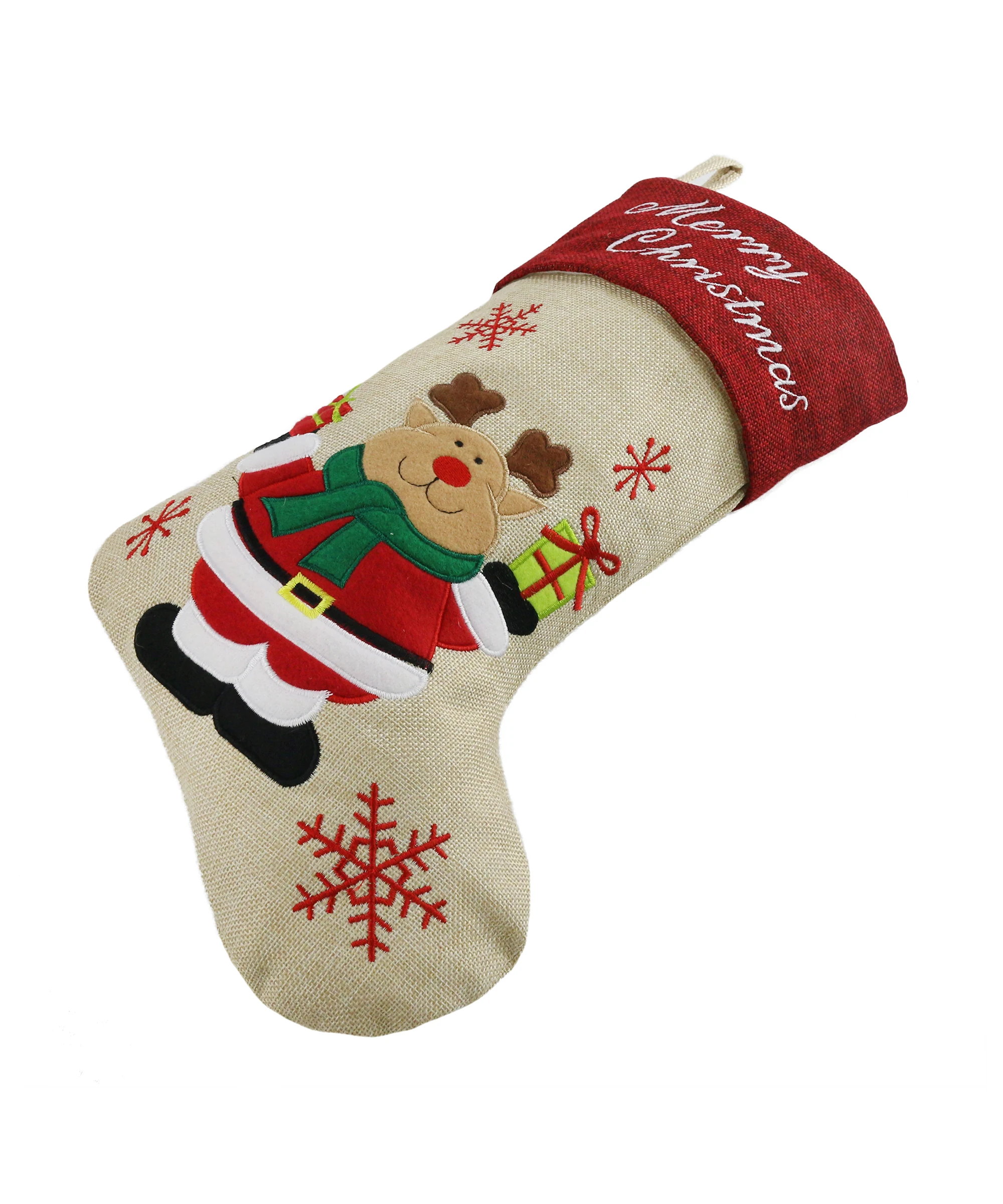 Прямая поставка милые рождественские чулки комплект из 4 разных рождественских