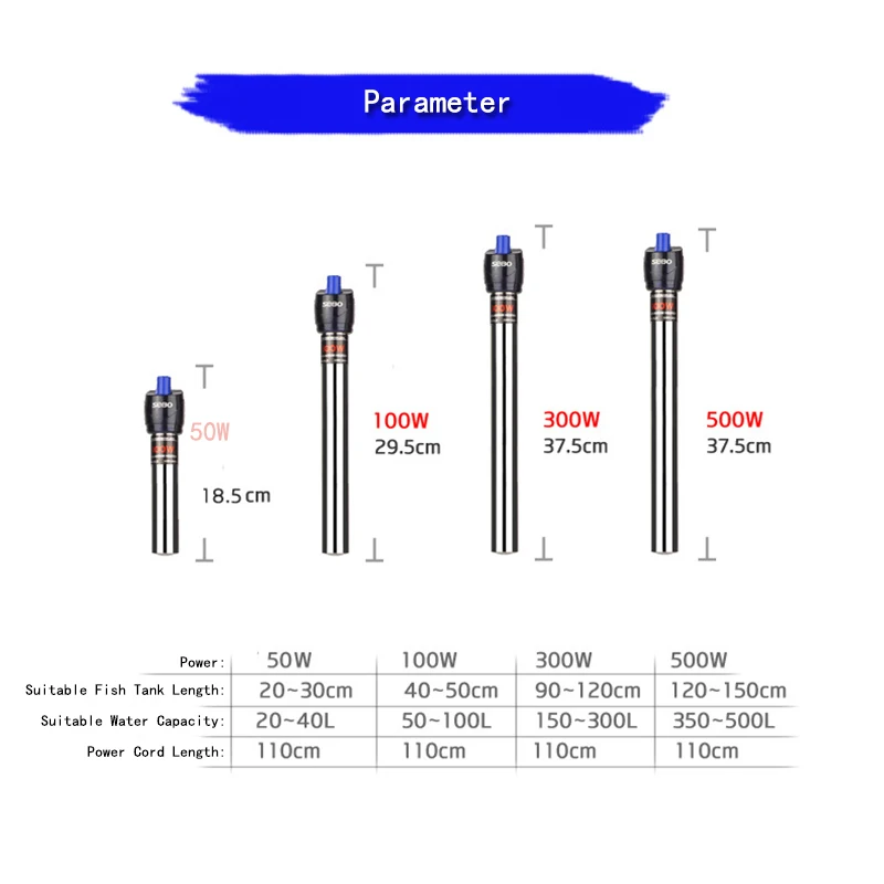 1 шт. нагревательный стержень для аквариума из нержавеющей стали