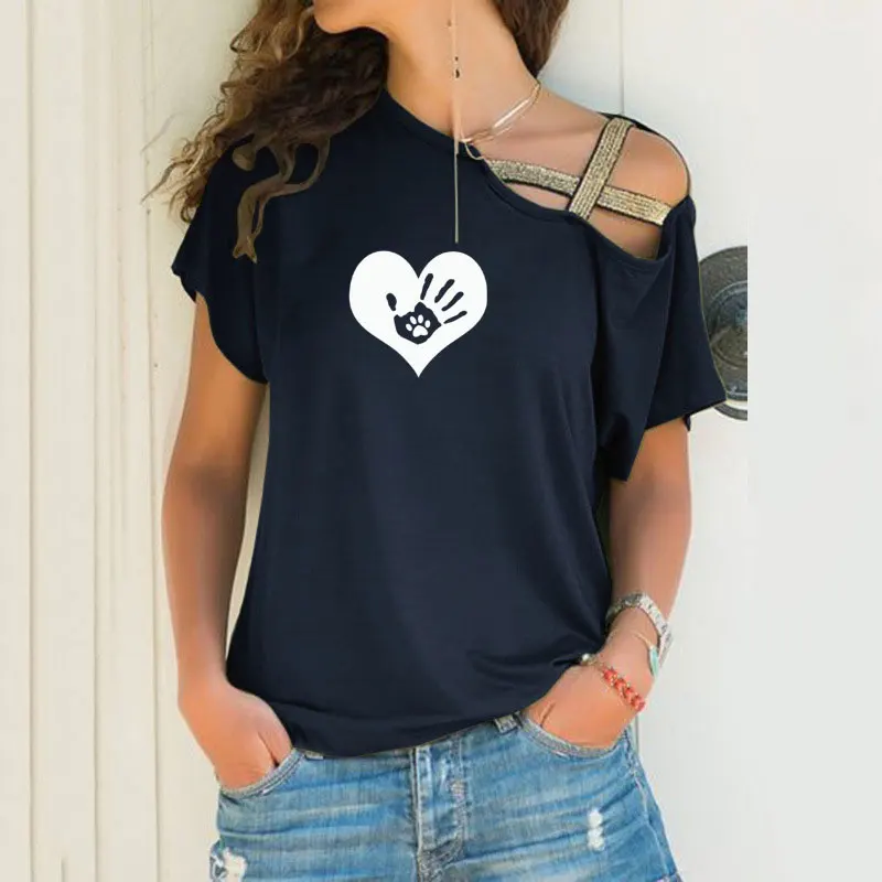 

Женская футболка с принтом, необычная Повседневная футболка с коротким рукавом