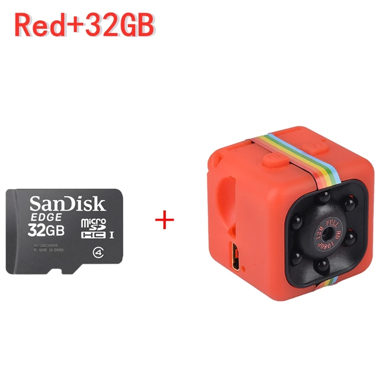 Grey add 32GB Card DIDIHOU SQ8 HD 1080P мини-видеокамеры Спорт DV мини-камера Спорт DV инфракрасная камера ночного видения Автомобильная DV Цифровая видеокамера - Цвет: Grey add 32GB Card