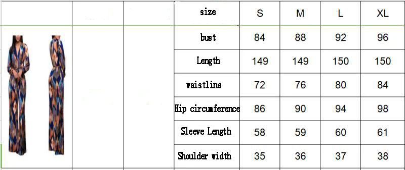 

Autumn Nice Womens Sexy Deep V-Neck Long Sleeve Digital Print Bodysuit Belt Fashion Women Lace Wide Leg Pants Jumpsuit Jumpsuits