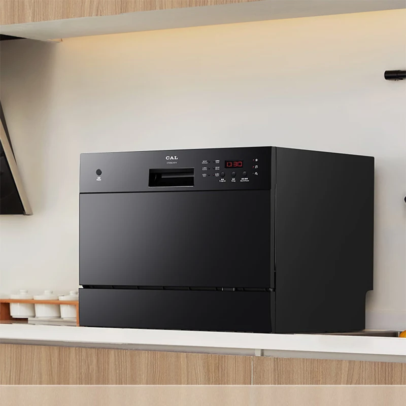 Verkaufen Hause Spülmaschine 061H Automatische Haushalt Desinfektion Und Trocknen 6 Sätze Von Eingebettet Desktop Dual-zweck Spülmaschine