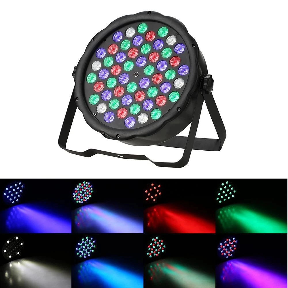 54LED Stage Light RGB PAR Sound Control DMX 512 DJ Suitable for Christmas Birthday Party | Освещение