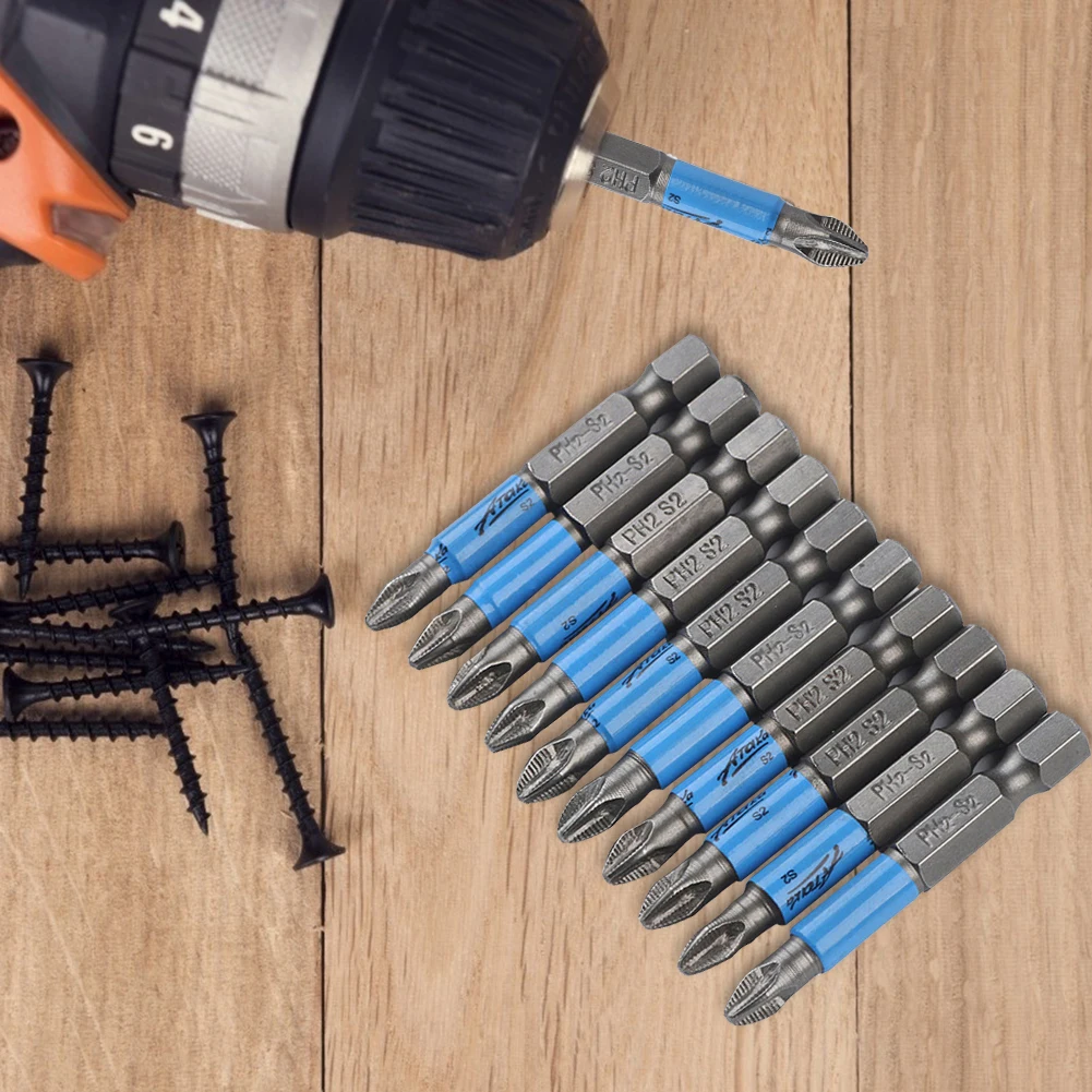 

Non-slip Cross Head Screwdriver Drill Bits Hex Shank 50mm S2 Electric Hand Tool Screwdriver Tip Holder Hand Tool