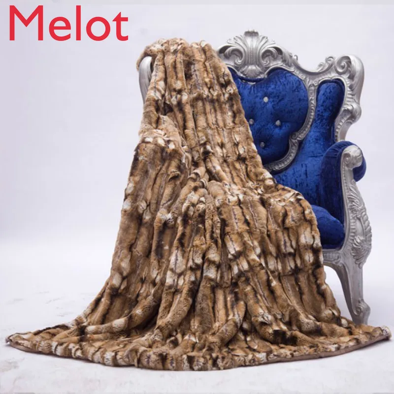 

High-End Warm Leather Fur Blanket Thick Bed Blanket Blanket Weighted Blanket Fleece Blanket Blankets For Beds