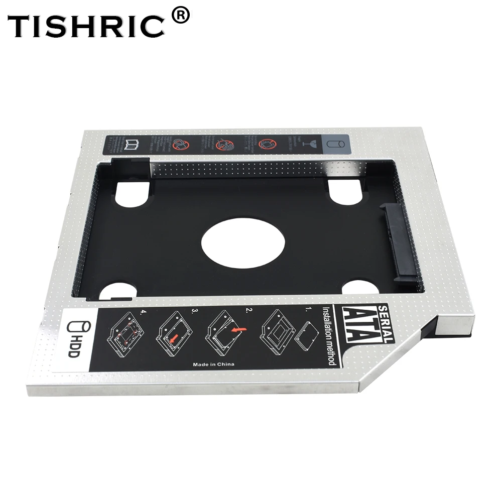TISHRIC 2nd HDD Caddy SSD 9 5 мм 12 7 кабель для подключения жесткого диска адаптер ноутбука CD ROM