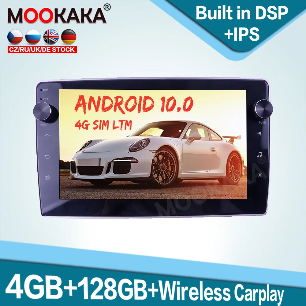 

128G Carplay Android 10,0 автомобильный мультимедийный плеер для Toyota Verso 2006 + автомобильное радио GPS навигация аудио стерео головка